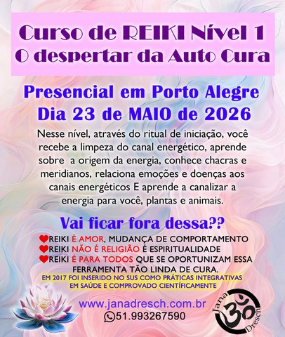 Curso de Reiki Nivel I Maio