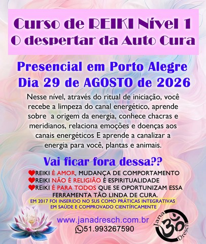 Curso de Reiki Nivel I Junho