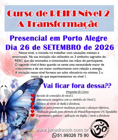 Curso de Reiki 3A Julho