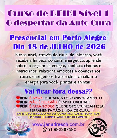 Curso de Reiki Nivel I Maio